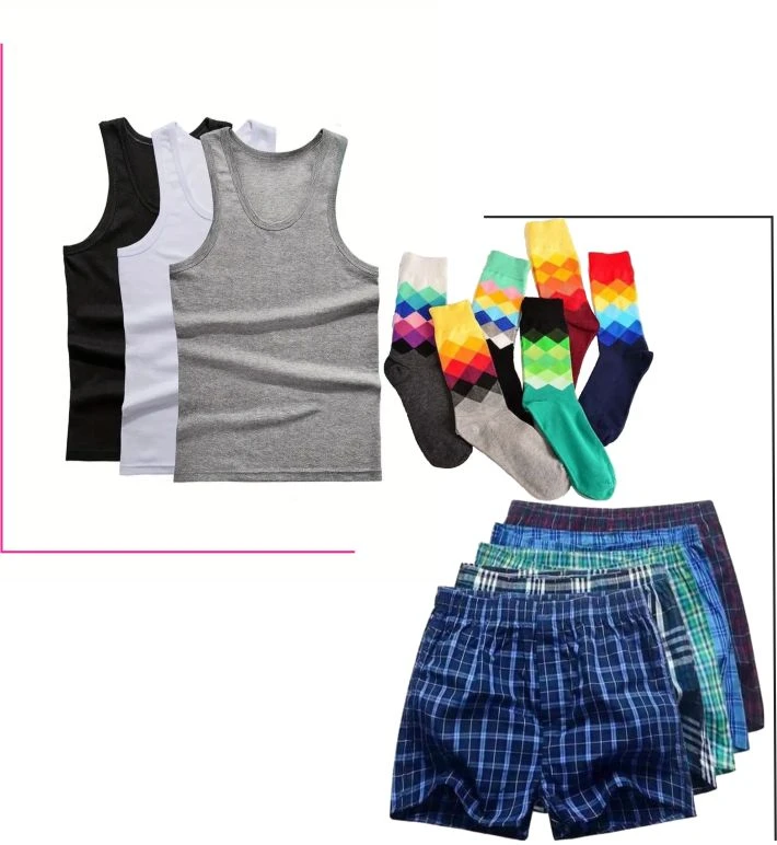 Mens Wear - stylish innerwear boxers socks and luxury vests