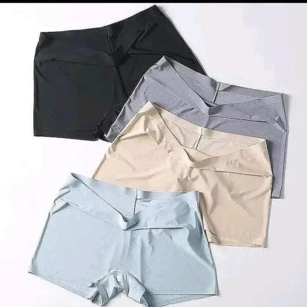 semless silk hotpants with cotton croch